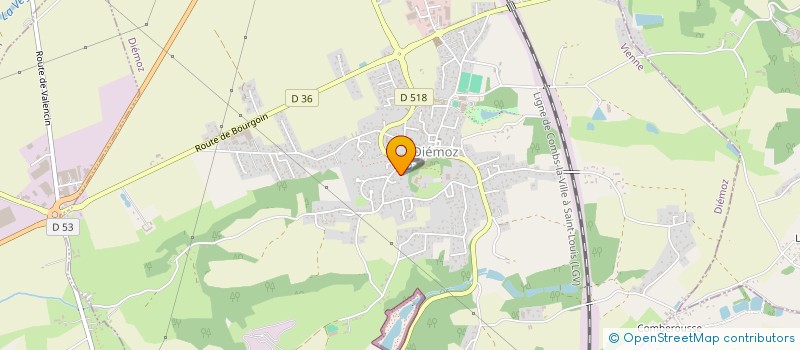 localisation de l'entreprise MONSIEUR JULIEN BAGNERES  DIEMOZ