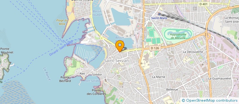 localisation de l'entreprise MONSIEUR JULIEN BAHU  SAINT-MALO