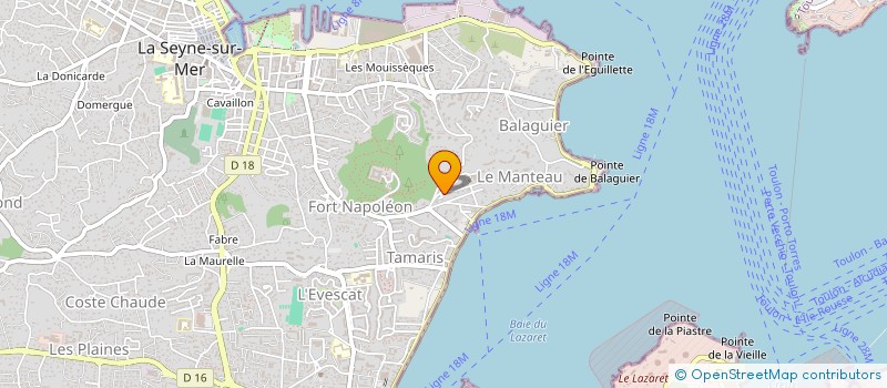 localisation de l'entreprise MONSIEUR JULIEN BAILLET à LA SEYNE-SUR-MER