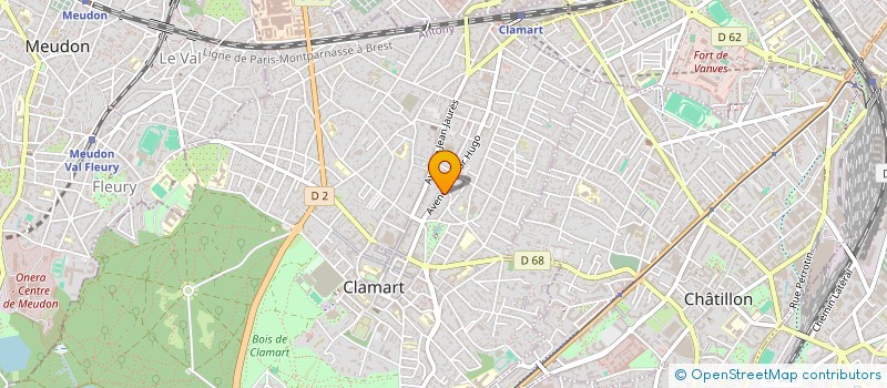 localisation de l'entreprise MONSIEUR JULIEN BAK à CLAMART