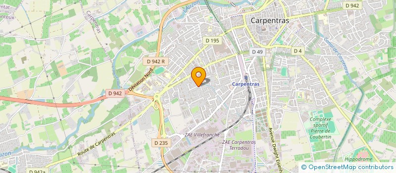 localisation de l'entreprise MONSIEUR JULIEN BALORY  CARPENTRAS