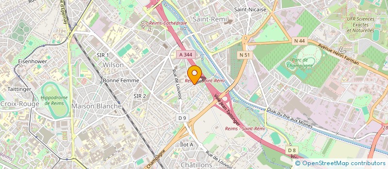 localisation de l'entreprise MONSIEUR JULIEN BALOURDET  REIMS