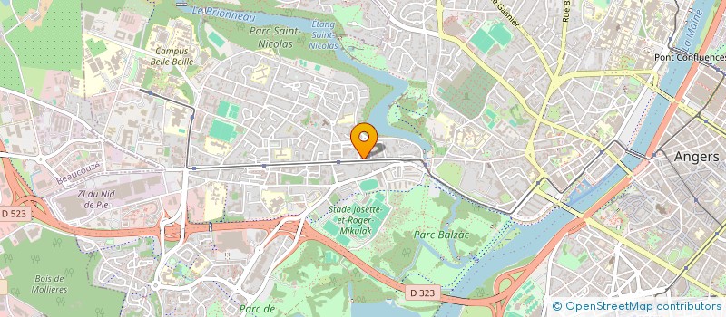 localisation de l'entreprise MONSIEUR JULIEN BANCHEREAU à ANGERS