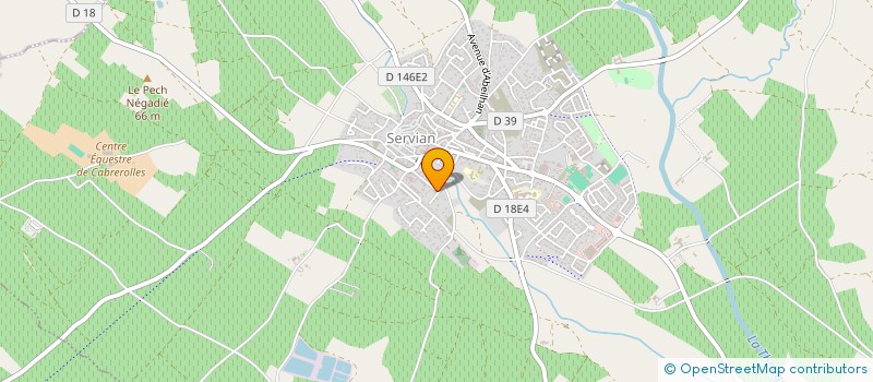 localisation de l'entreprise MONSIEUR JULIEN BAQUE à SERVIAN