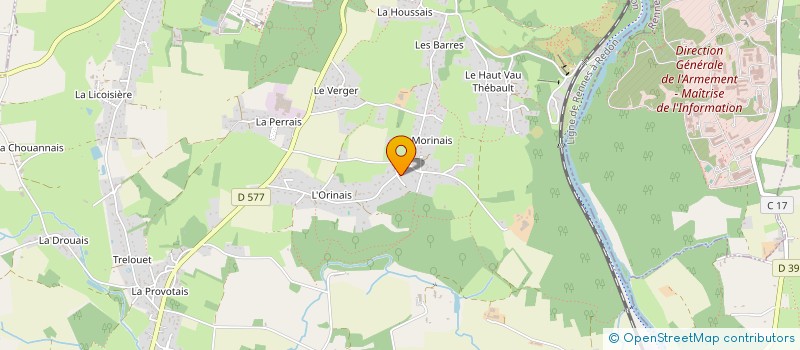 localisation de l'entreprise MONSIEUR JULIEN BARAT  GUICHEN