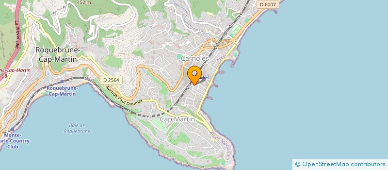 localisation de l'entreprise MONSIEUR JULIEN BARBIER à ROQUEBRUNE-CAP-MARTIN