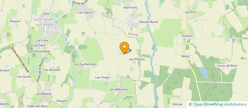 localisation de l'entreprise MONSIEUR JULIEN BARDOL à SAINT-JULIEN-SUR-VEYLE