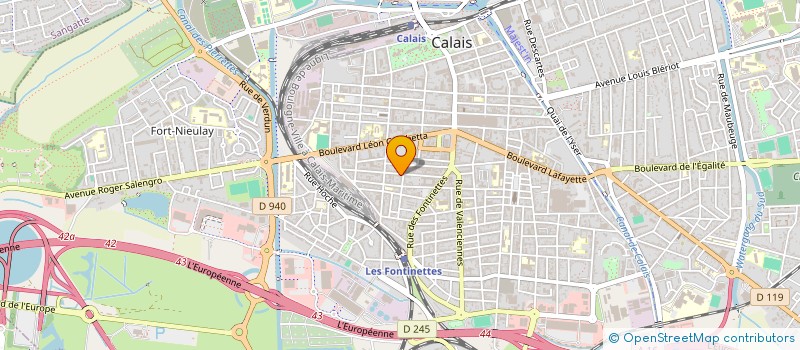 localisation de l'entreprise MONSIEUR JULIEN BARGEOLLE  CALAIS