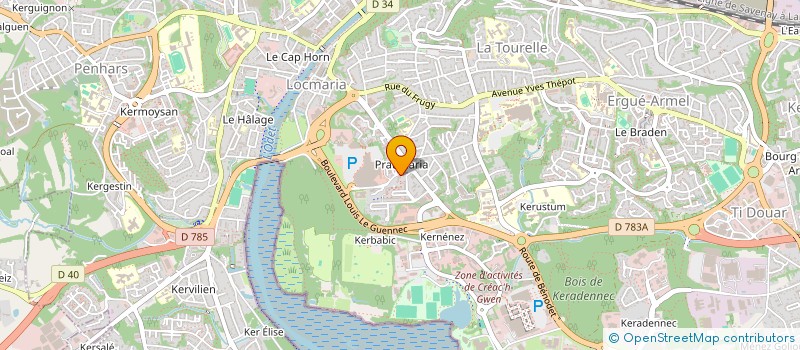 localisation de l'entreprise MONSIEUR JULIEN BARGUILLE à QUIMPER