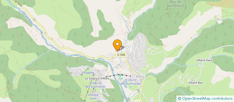 localisation de l'entreprise MONSIEUR JULIEN BARRAL  ALLOS