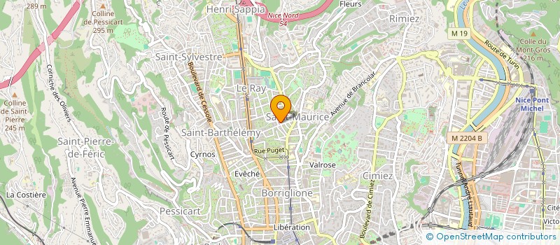 localisation de l'entreprise MONSIEUR JULIEN BARRALIS à NICE
