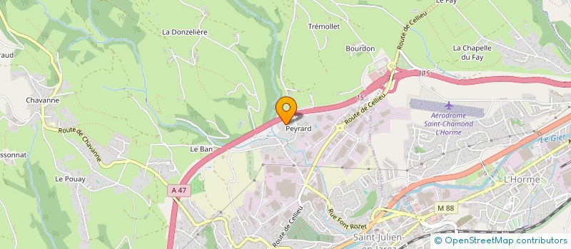 localisation de l'entreprise MONSIEUR JULIEN BARRELLON  SAINT-CHAMOND