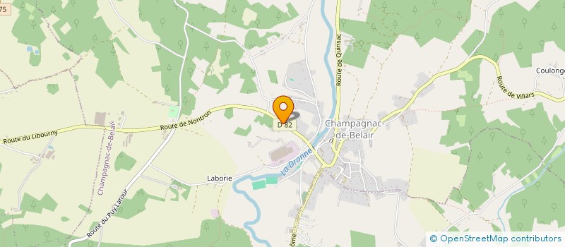 localisation de l'entreprise MONSIEUR JULIEN BARRET  CHAMPAGNAC-DE-BELAIR