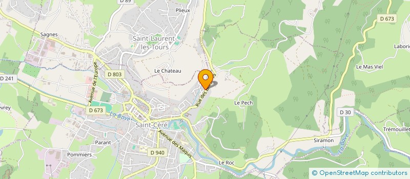 localisation de l'entreprise MONSIEUR JULIEN BARRIERE  SAINT-CERE