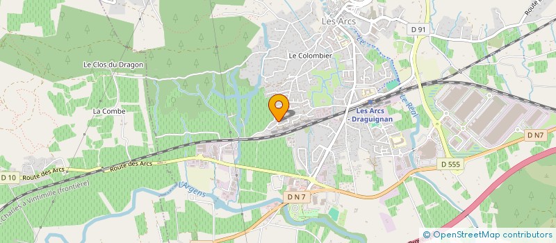 localisation de l'entreprise MONSIEUR JULIEN BARTHELEMY  LES ARCS