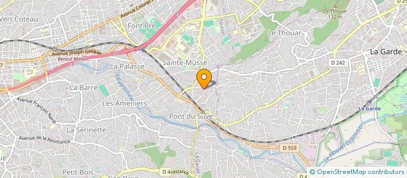 localisation de l'entreprise MONSIEUR JULIEN BARTOLI  TOULON