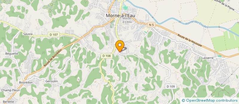localisation de l'entreprise MONSIEUR JULIEN BAUDE à MORNE A L'EAU