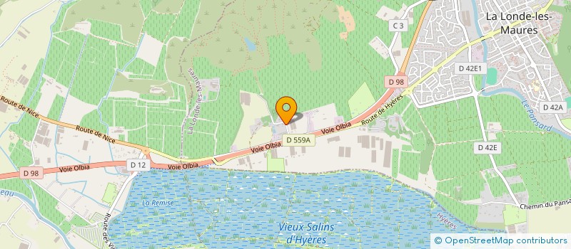 localisation de l'entreprise MONSIEUR JULIEN BAUDIN  LA LONDE LES MAURES