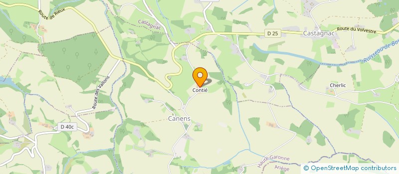 localisation de l'entreprise MONSIEUR JULIEN BAUDINIERE  CANENS