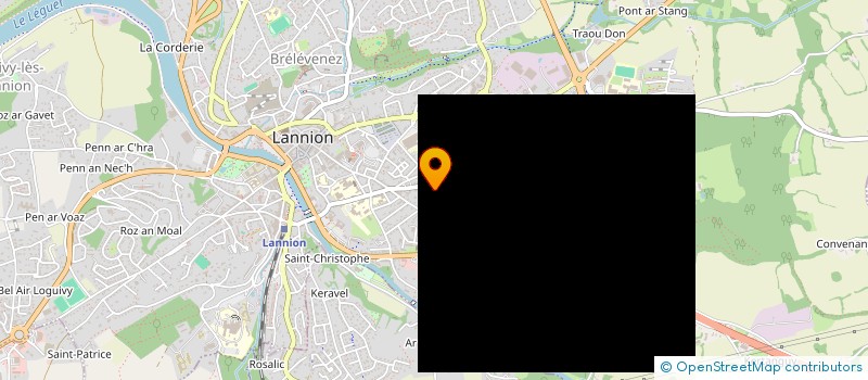 localisation de l'entreprise MONSIEUR JULIEN BAUDOUIN  LANNION