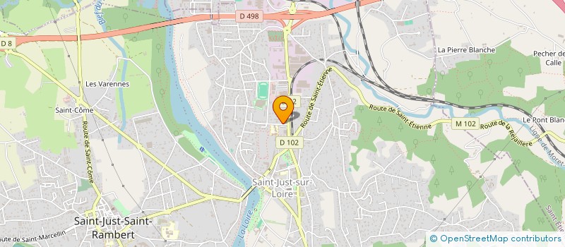 localisation de l'entreprise MONSIEUR JULIEN BAUDOUIN  SAINT-JUST-SAINT-RAMBERT