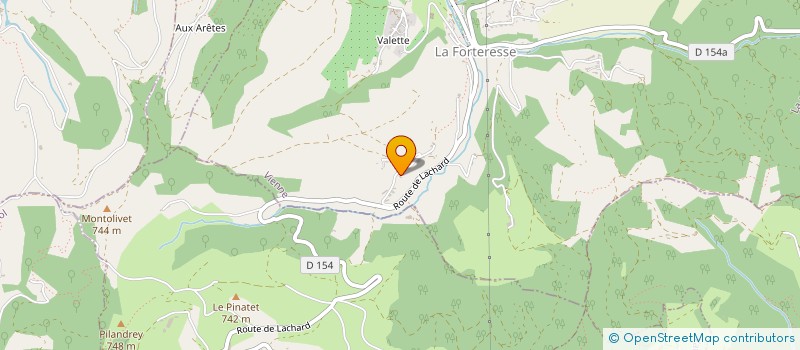 localisation de l'entreprise MONSIEUR JULIEN BAUP  LA FORTERESSE