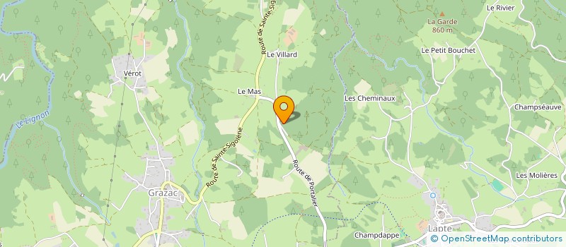 localisation de l'entreprise MONSIEUR JULIEN BAURE  GRAZAC