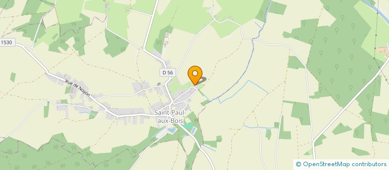 localisation de l'entreprise MONSIEUR JULIEN BAUWENS  SAINT-PAUL-AUX-BOIS