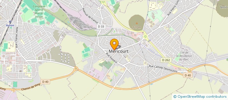 localisation de l'entreprise MONSIEUR JULIEN BAVENCOFFE  MERICOURT