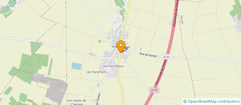 localisation de l'entreprise MONSIEUR JULIEN BEAUCHESNE à PREFONTAINES