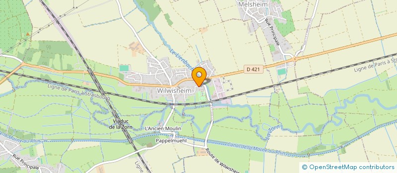 localisation de l'entreprise MONSIEUR JULIEN BEAUDAUX  WILWISHEIM