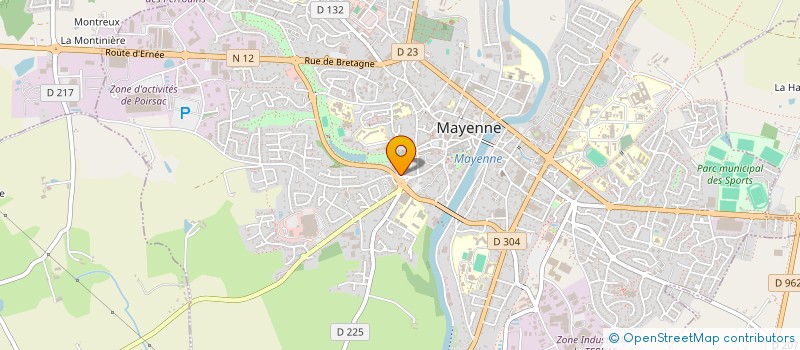 localisation de l'entreprise MONSIEUR JULIEN BEAUDET  MAYENNE