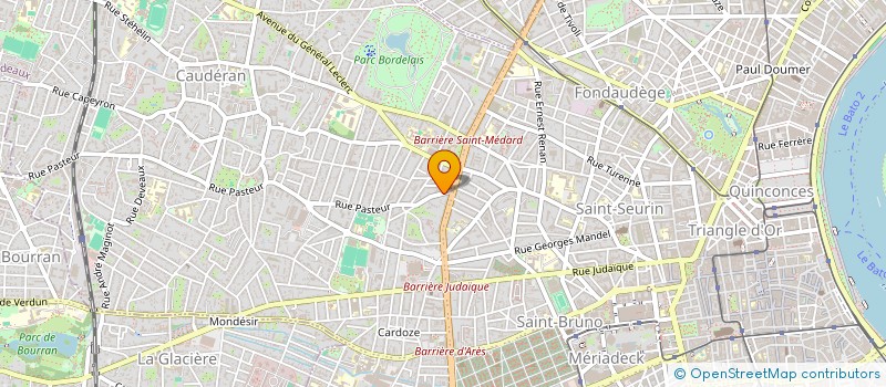 localisation de l'entreprise MONSIEUR JULIEN BEAUDOIN  BORDEAUX