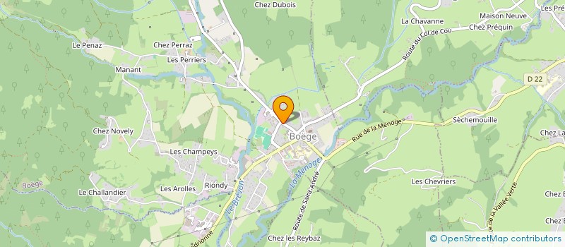 localisation de l'entreprise MONSIEUR JULIEN BECHERAS  BOEGE