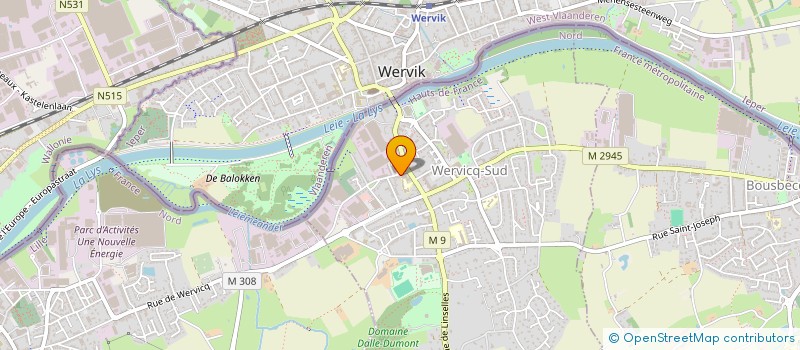 localisation de l'entreprise MONSIEUR JULIEN BECK  WERVICQ-SUD