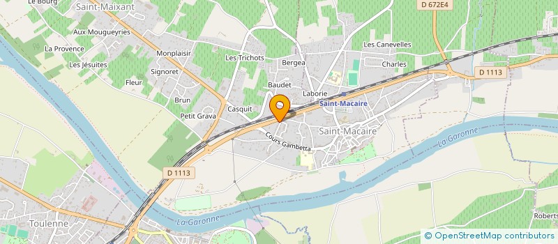 localisation de l'entreprise MONSIEUR JULIEN BEDERE  SAINT-MACAIRE