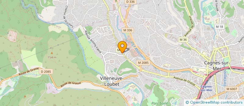 localisation de l'entreprise MONSIEUR JULIEN BEDOS  VILLENEUVE-LOUBET
