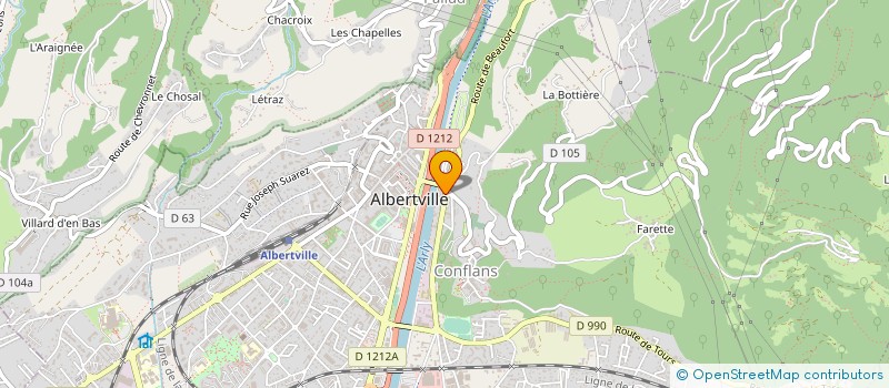 localisation de l'entreprise MONSIEUR JULIEN BELIN  ALBERTVILLE