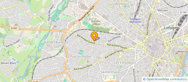 localisation de l'entreprise MONSIEUR JULIEN BELIVIER à LIMOGES