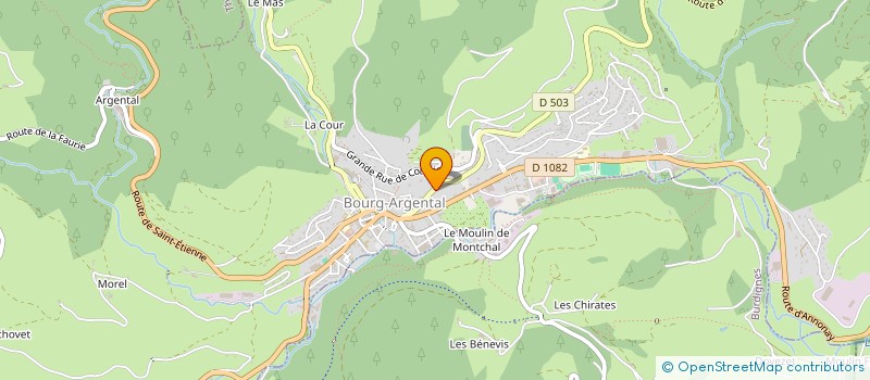 localisation de l'entreprise MONSIEUR JULIEN BELLEGUIC  BOURG-ARGENTAL