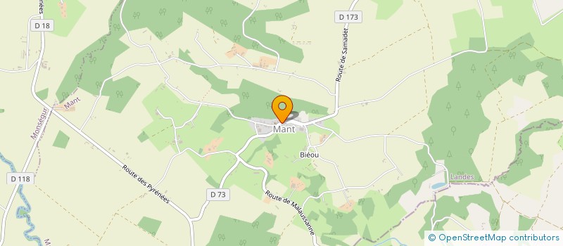 localisation de l'entreprise MONSIEUR JULIEN BELLEMARE  MANT