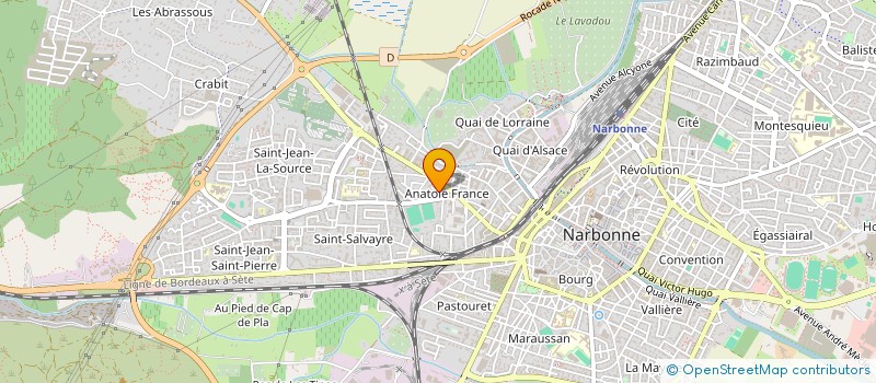 localisation de l'entreprise MONSIEUR JULIEN BELY à NARBONNE