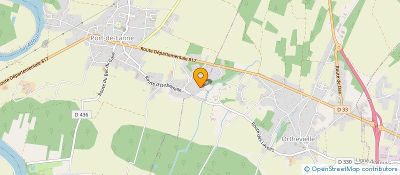 localisation de l'entreprise MONSIEUR JULIEN BENEZECH  PORT-DE-LANNE