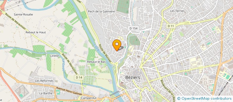 localisation de l'entreprise MONSIEUR JULIEN BENITO  BEZIERS