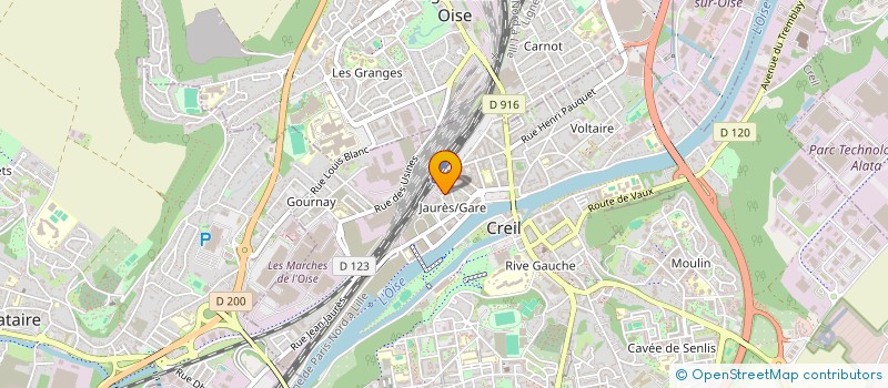localisation de l'entreprise MONSIEUR JULIEN BERAMIS à CREIL