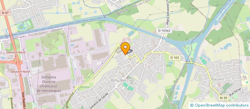 localisation de l'entreprise MONSIEUR JULIEN BERCHE  HAISNES