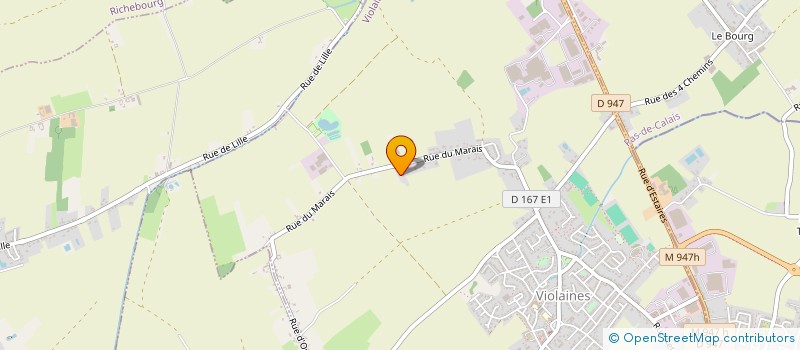 localisation de l'entreprise MONSIEUR JULIEN BERDIN  VIOLAINES