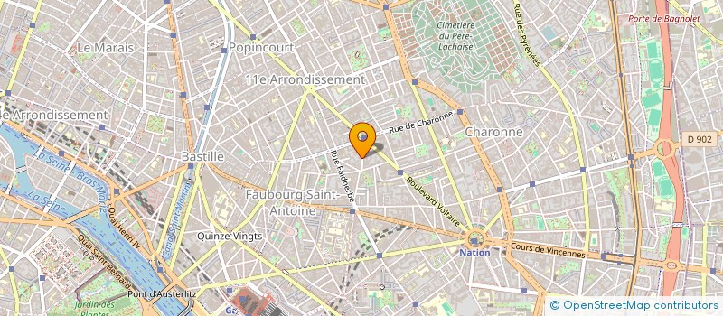 localisation de l'entreprise MONSIEUR JULIEN BERGAMETTI  PARIS