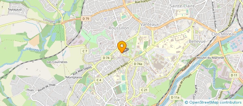 localisation de l'entreprise MONSIEUR JULIEN BERGER à LIMOGES