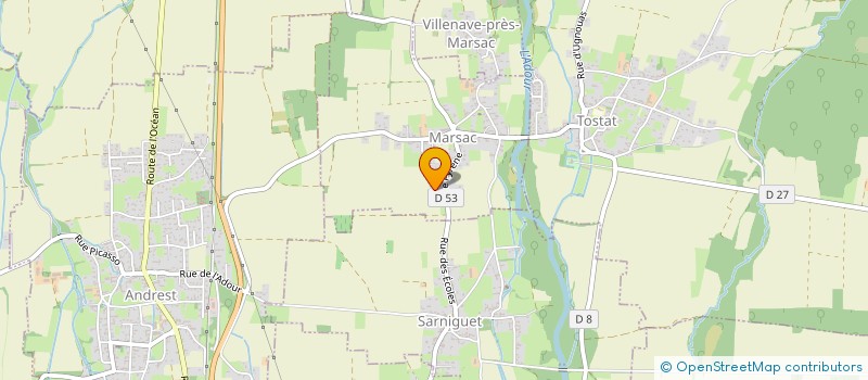 localisation de l'entreprise MONSIEUR JULIEN BERGERET  TARBES